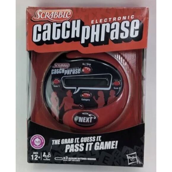 New Hasbro Scrabble Electronic Catch Phrase Handheld Electronic Game - Picture 3 of 5